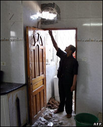 Casa de Ismail Haniya, depois de ataque