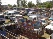 ٹرانسپورٹ کی پکڑ دھکڑ