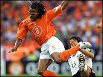 मैच का एक दृश्य