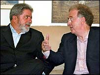 Luiz Inácio Lula da Silva e Jorge Sampaio