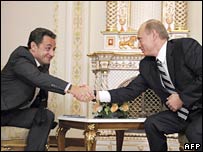 Sarkozy và Putin