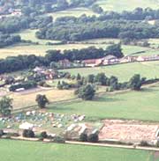 Aerial view of the Hampshire countryside