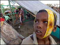 एक घायल बच्चा