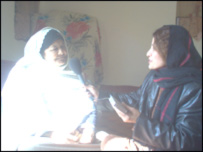 مرکه کوونکې او ناروغه ښځه