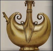 Jarro indiano de metal do século 16