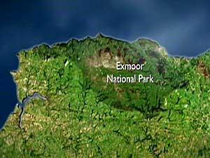 Exmoor location map