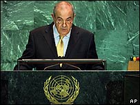 Iyad Allawi, primeiro-ministro do Iraque, na Assembléia Geral da ONU