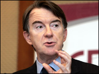 Comissário de comércio da UE, Peter Mandelson
