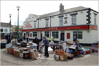 Pub and market in Consett