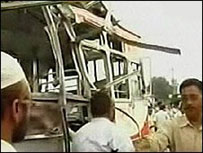 Imagens da TV mostram destruição