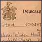 Image of detail from Frederick Hall's cemetery receipt