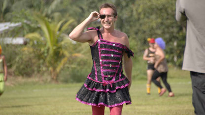 Bruce and his fellow drag carnival team