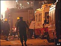 Local da explosão no Cairo