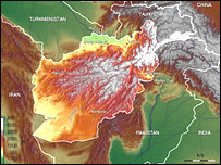 نقشه افغانستان