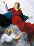 Detail from Assumption of the Virgin by Antoine Sallaert