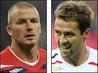 Beckham đã tham gia tuyển Anh lần thứ 100 trong trận đấu với Pháp hôm 26/03