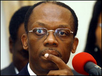 O ex-presidente do Haiti, Jean-Bertrand Aristide 