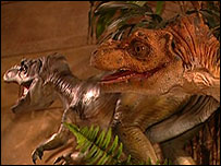 Dinossauros no Museu da Criação
