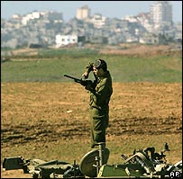 سرباز اسرائيلی در نوار غزه