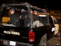 Policiais na Cidade do México