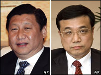 Tập Cận Bình (trái) và Lý Khắc Cường