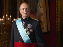 Rei da Espanha, Juan Carlos I, e sua esposa, Sofia. 