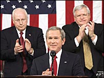 جورج بوس در برابر کنگره آمريکا