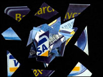 Credit cards cut up
