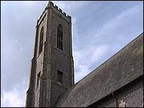 The lightning-hit tower