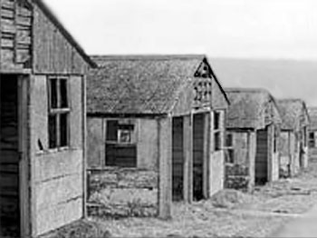 Scene of a World War II POW camp