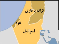 نقشه سرزمينهای فلسطينی