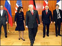 وزرای خارجه فرانسه، سابق بريتانيا، آلمان، آمريکا و روسيه