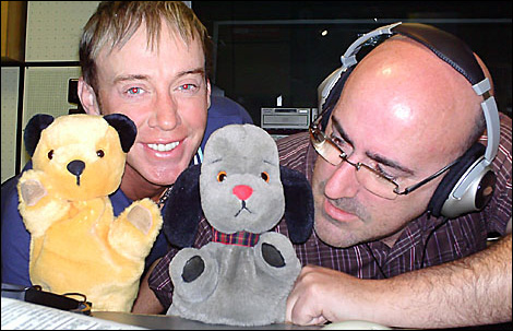 Sooty, Richard Cadell, Sweep and Shane O'Connor