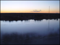 O São Francisco na altura de Bom Jesus da Lapa (BA)
