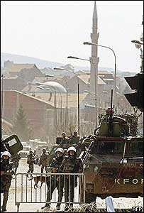 A cidade de Mitrovica, em Kosovo