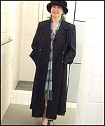 Katy in her new "lighter" coat!