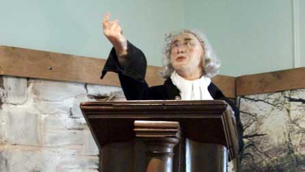 Proffeil Howell Harris  yn y pulpud