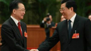 中国国家主席胡锦涛和总理温家宝