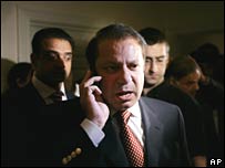 Ông Nawaz Sharif ở Luân Đôn hôm 23/8/2007