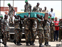 مراسم تشییع جنازه صلحبانان اتحادیه آفریقا-آرشیو