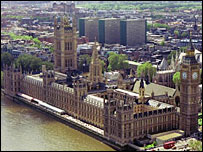 Londra'daki parlamento binası