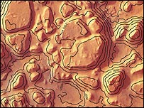 Mapa topográfico de Marte  foto: ESA