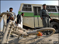 صحنه انفجار کابل