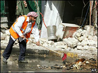 صحنه انفجاری در مرکز بغداد