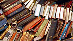 Photograph of a pile of books