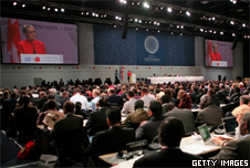 Mayor of Copenhagen Ritt Bjerregrad speaking at the opening ceremony