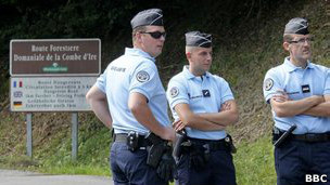 Полиция в районе озера Анси