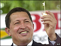 O presidente venezuelano, Hugo Chávez