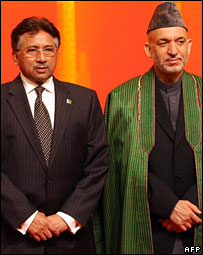 کرزی و مشرف