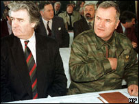 Tướng Mladic và ông Radovan Karadzic
